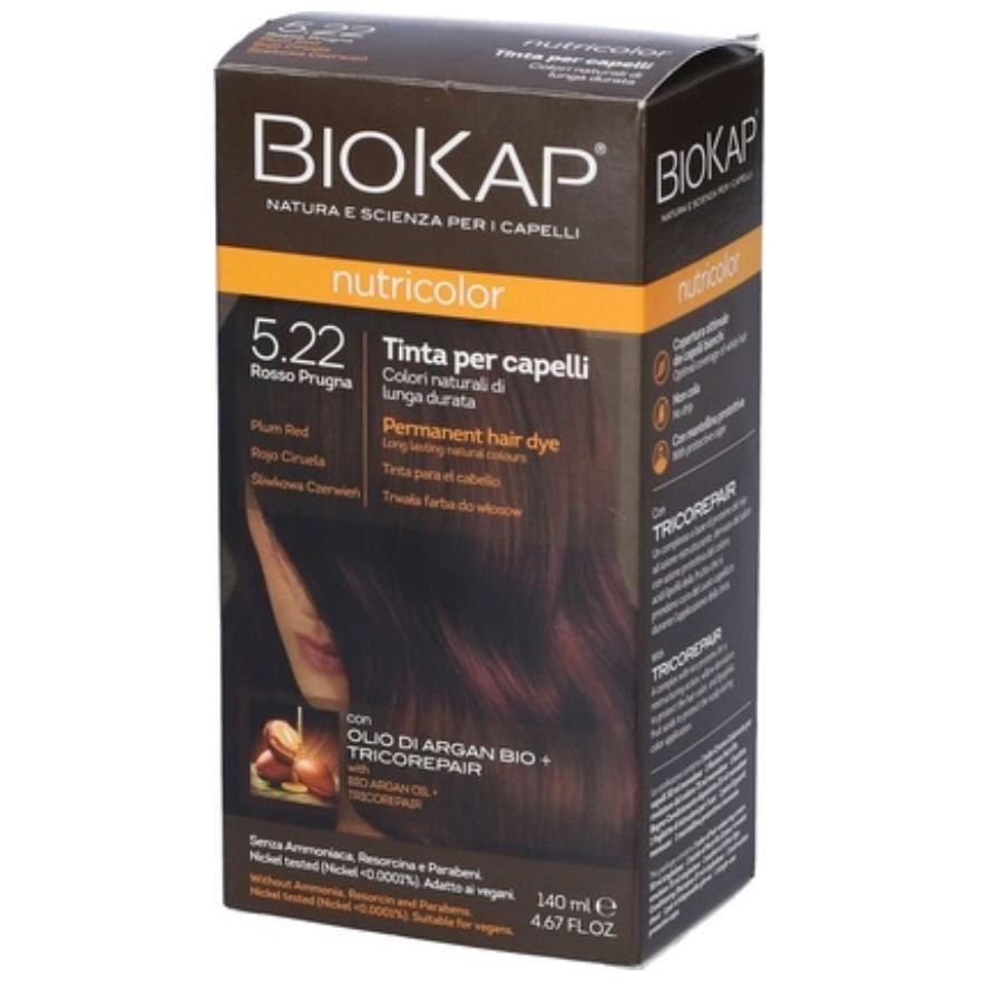 Cor de Cabelo Vermelho Ameixa 5.22 140 ml | Biocap