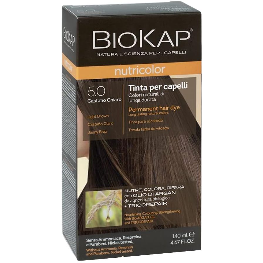 Cor do Cabelo Castanho Claro 5.0 140 ml | Biocap