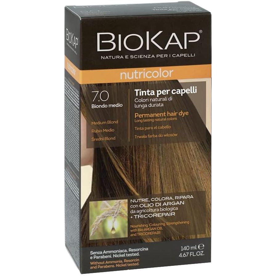 Corante Loiro Médio 7.0 140 ml | Biocap