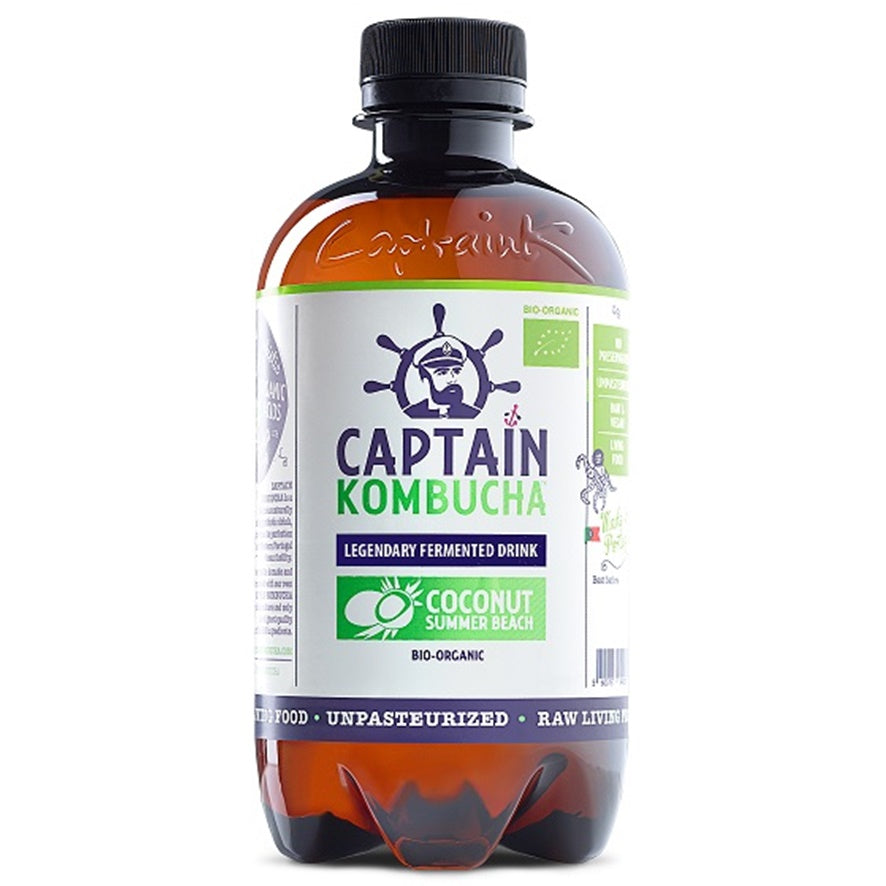Bebida de Te Kombucha Sabor Coco 400 ml | Captain Kombucha - Dietetica Ferrer