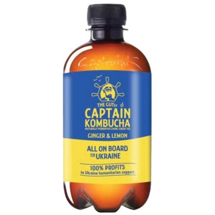 Te Kombucha Jengibre y Limon Bio 400 ml | Captain Kombucha - Dietetica Ferrer