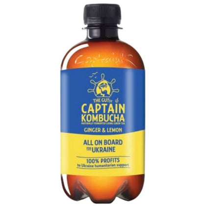 Te Kombucha Jengibre y Limon Bio 400 ml | Captain Kombucha - Dietetica Ferrer