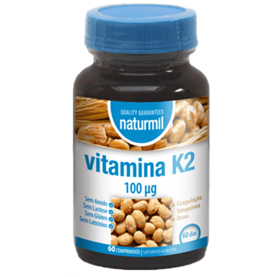 Vitamina K2 100 mg 60 Comprimidos | Naturmil - Dietetica Ferrer