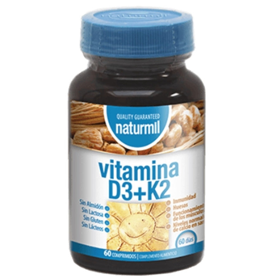 Vitamina D3+K2 60 Comprimidos | Naturmil - Dietetica Ferrer