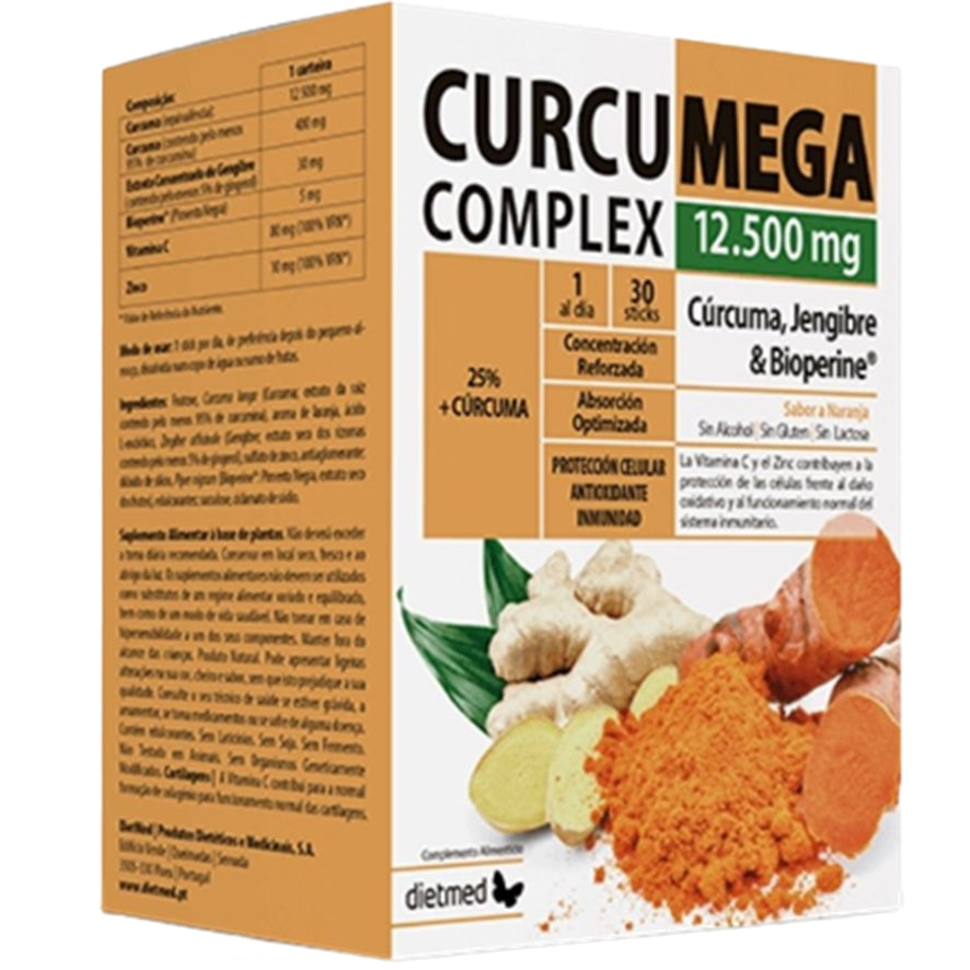 Curcumega Complex 12.500 mg 30 Sticks | Dietmed - Dietetica Ferrer