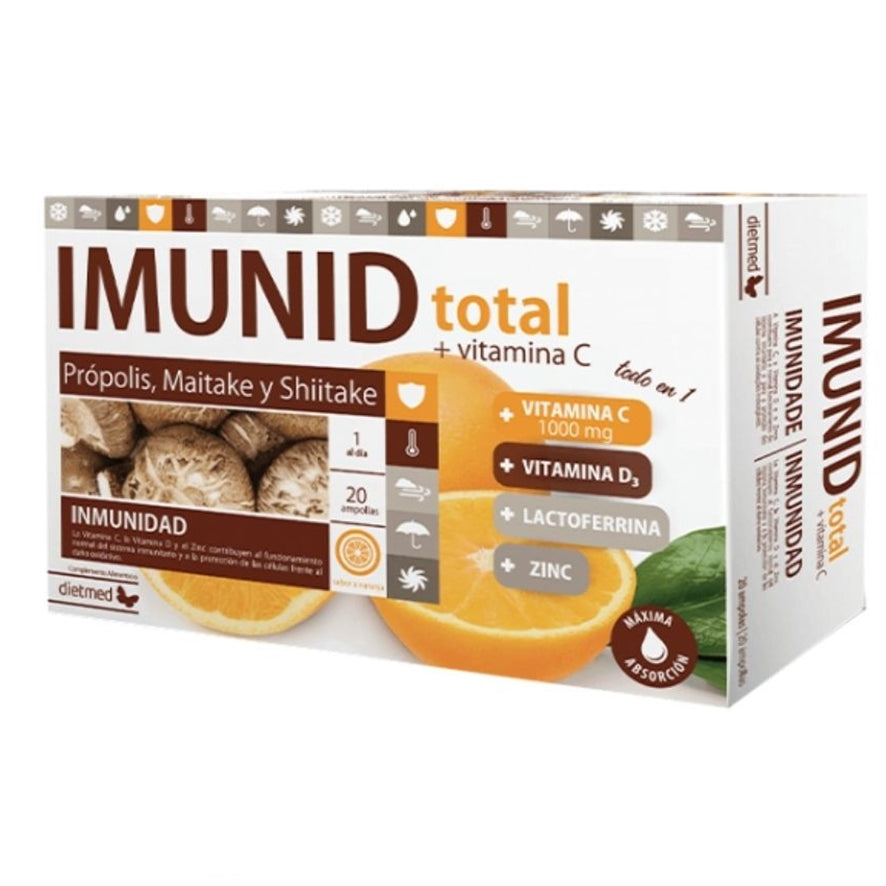 Imunid Total + Vitamina C 20 Ampollas | Dietmed - Dietetica Ferrer