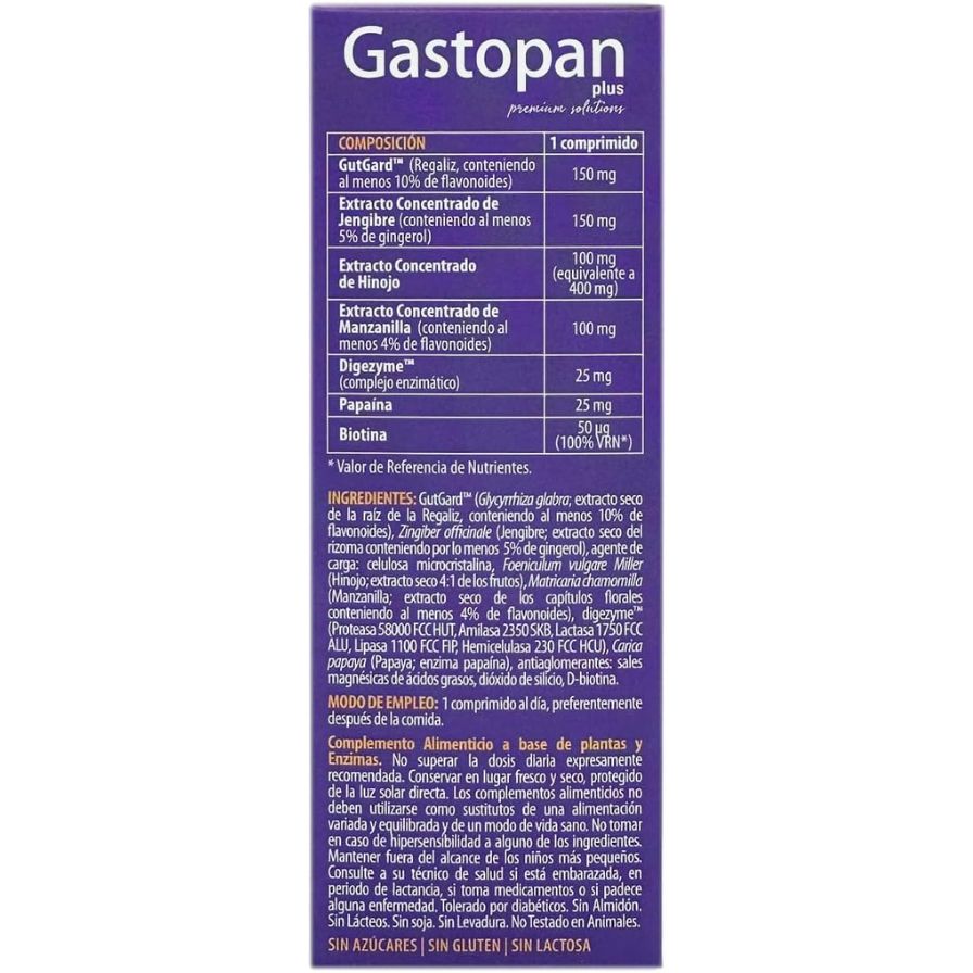 Gastopan Plus 30 comprimidos | Dietmed - Dietetica Ferrer