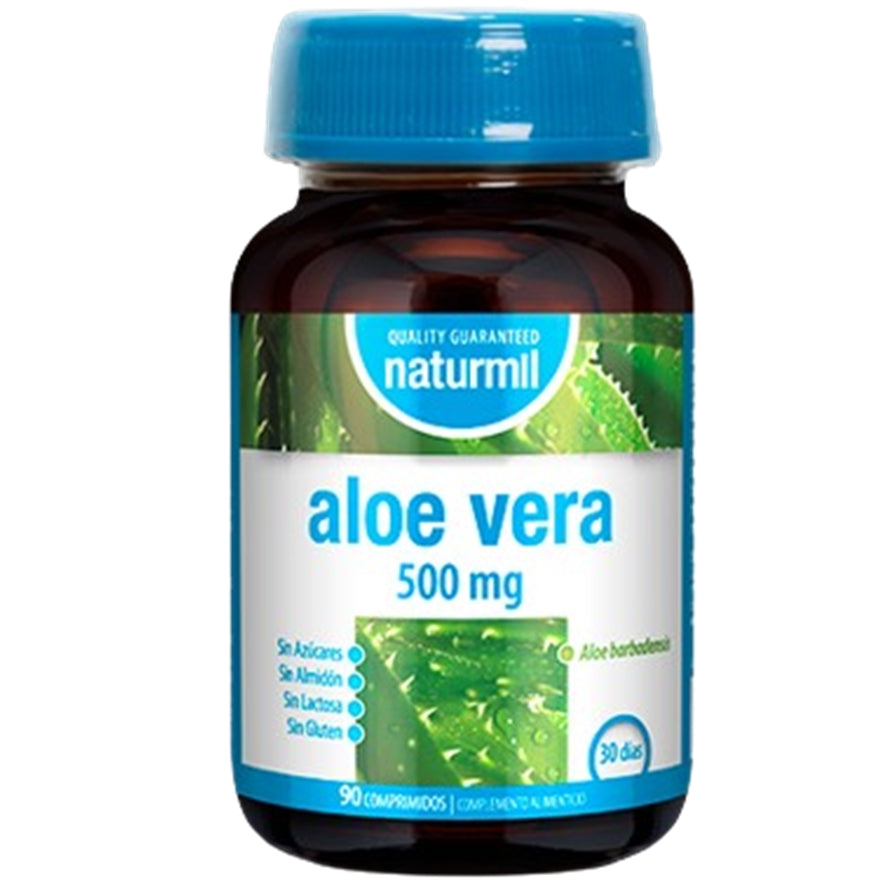 Aloe Vera 500 mg 90 Comprimidos | Naturmil - Dietetica Ferrer