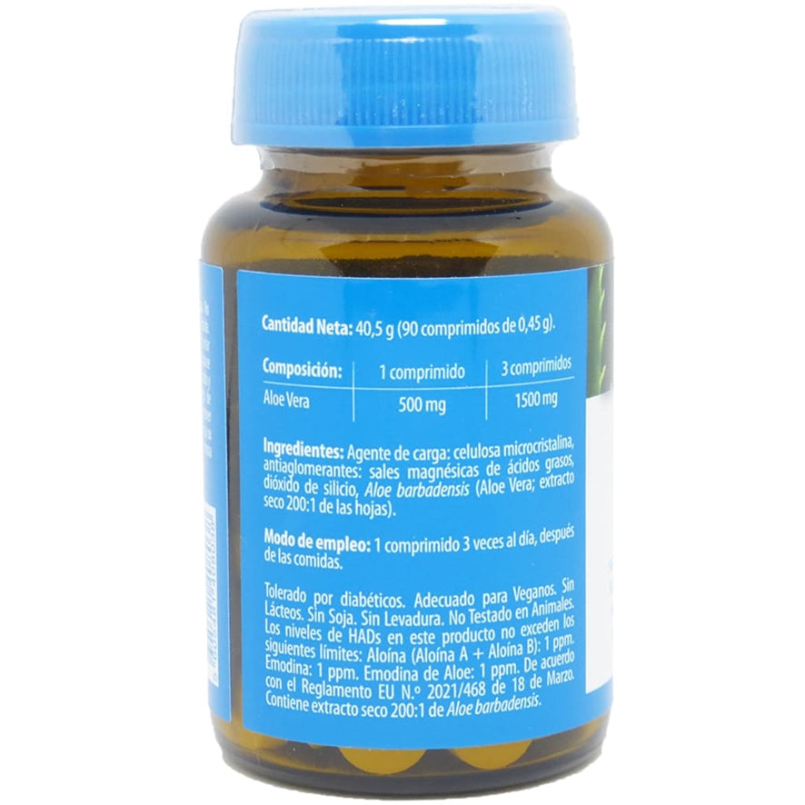 Aloe Vera 500 mg 90 Comprimidos | Naturmil - Dietetica Ferrer