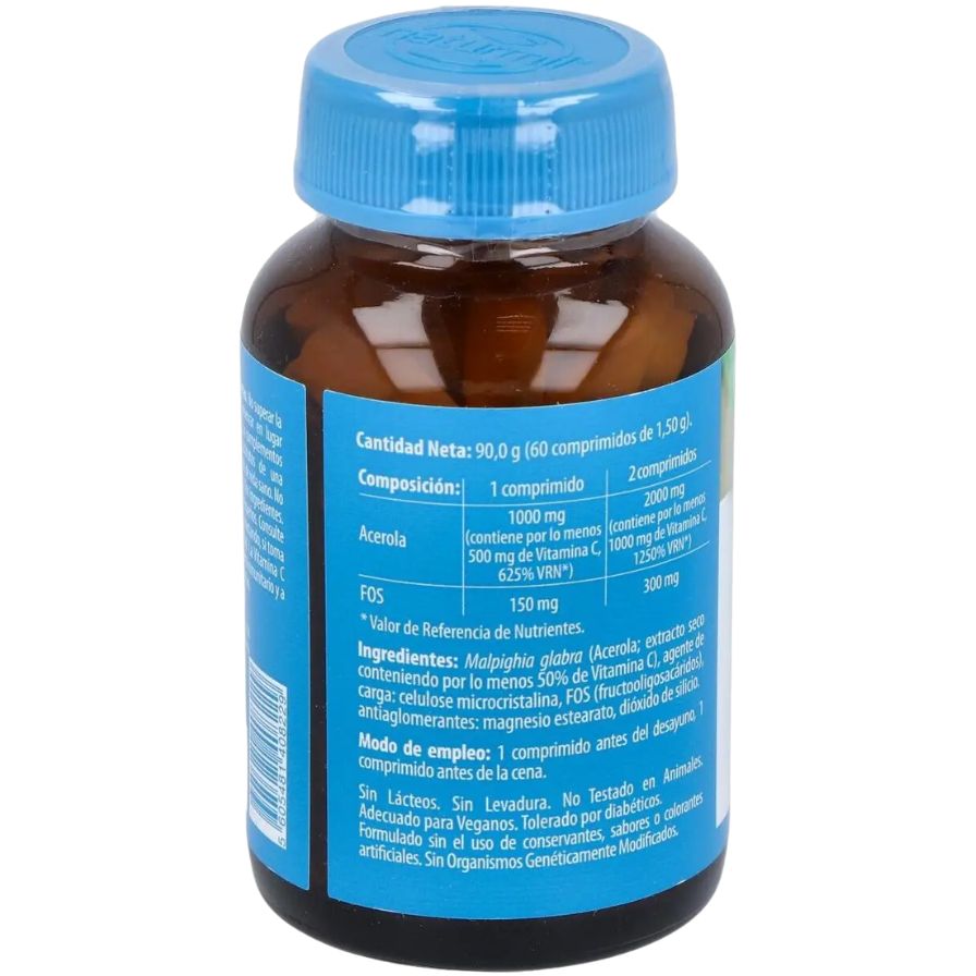 Acerola 100mg 60 Comprimidos | Naturmil - Dietetica Ferrer