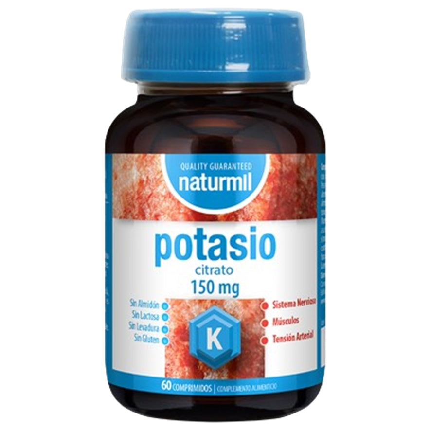 Potasio (Citrato) 150Mg 60 Comprimidos | Naturmil - Dietetica Ferrer
