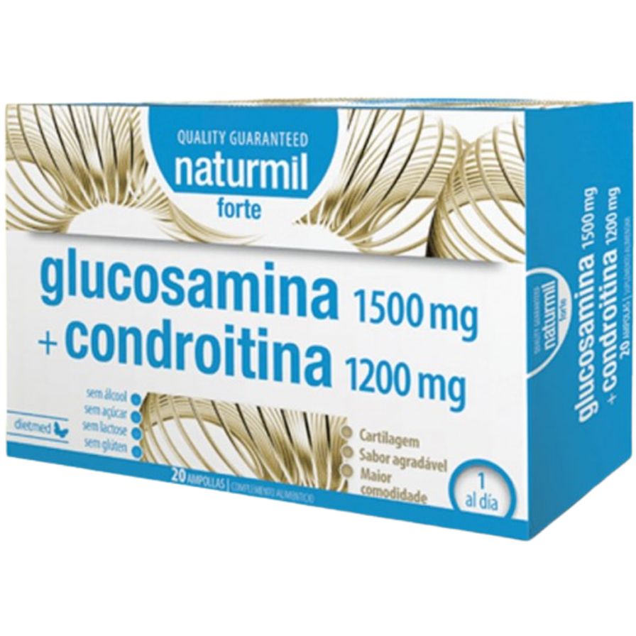 Glucosamina 500 Mg + Condroitina 400 Mg 60 Cápsulas | Naturmil - Dietetica Ferrer