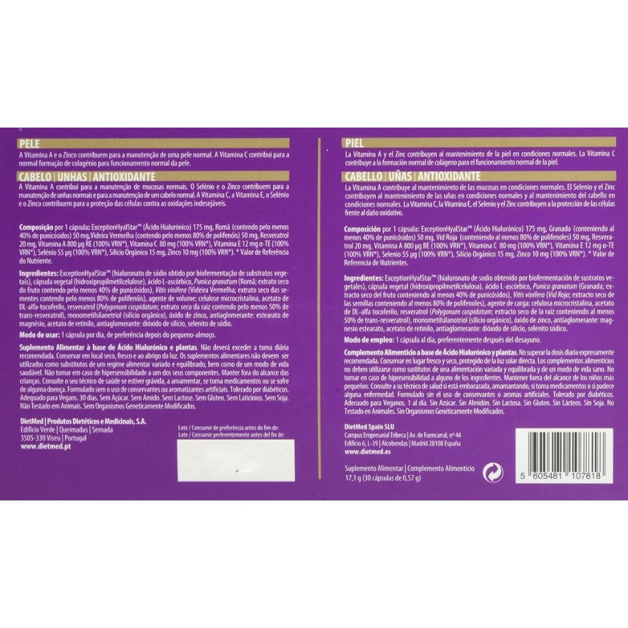 Hialurmax Beauty 30 Capsulas | Dietmed - Dietetica Ferrer