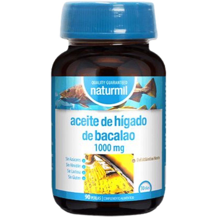 Aceite De Hígado De Bacalao 1000Mg 90 Perlas | Naturmil - Dietetica Ferrer