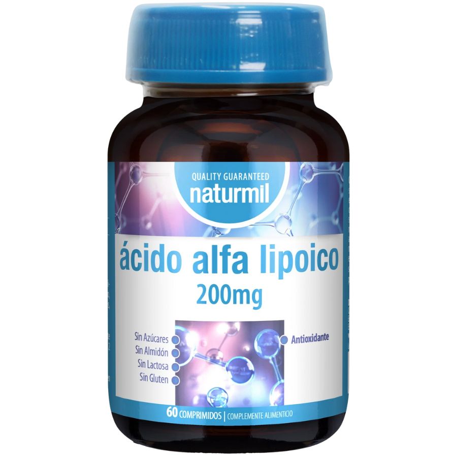 Acido Alfa Lipoico 200Mg 60 Cápsulas | Naturmil - Dietetica Ferrer