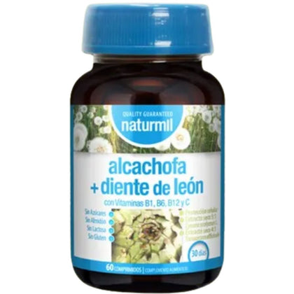 Alcachofa con Diente de Leon 60 Comprimidos | Naturmil - Dietetica Ferrer