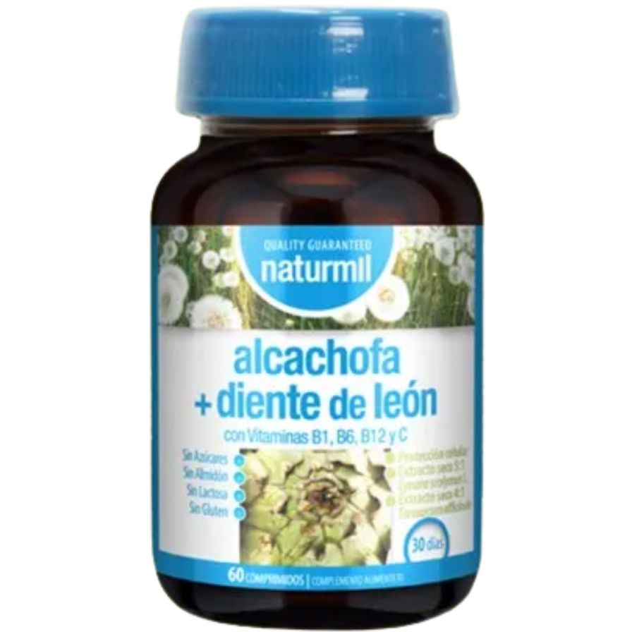 Alcachofa con Diente de Leon 60 Comprimidos | Naturmil - Dietetica Ferrer