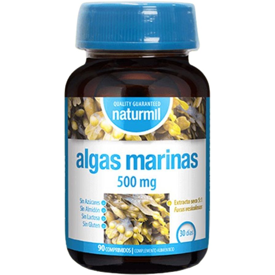 Algas Marinas 500mg 90 Comprimidos | Naturmil - Dietetica Ferrer