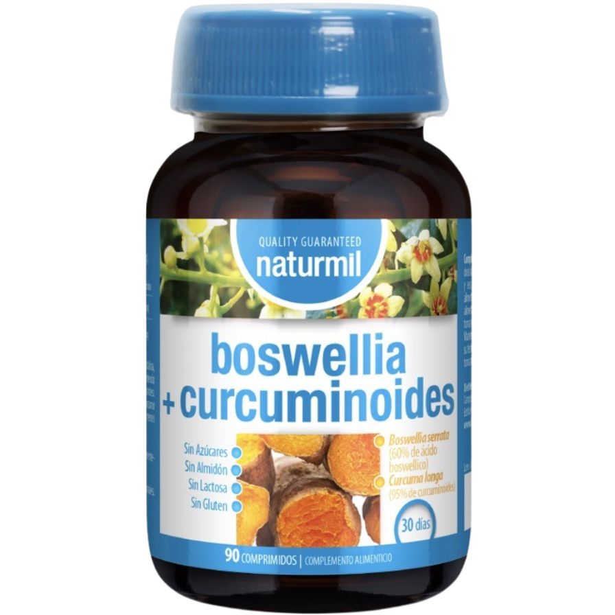 Boswellia 400 mg + Curcumina 1 mg 90 Comprimidos | Naturmil