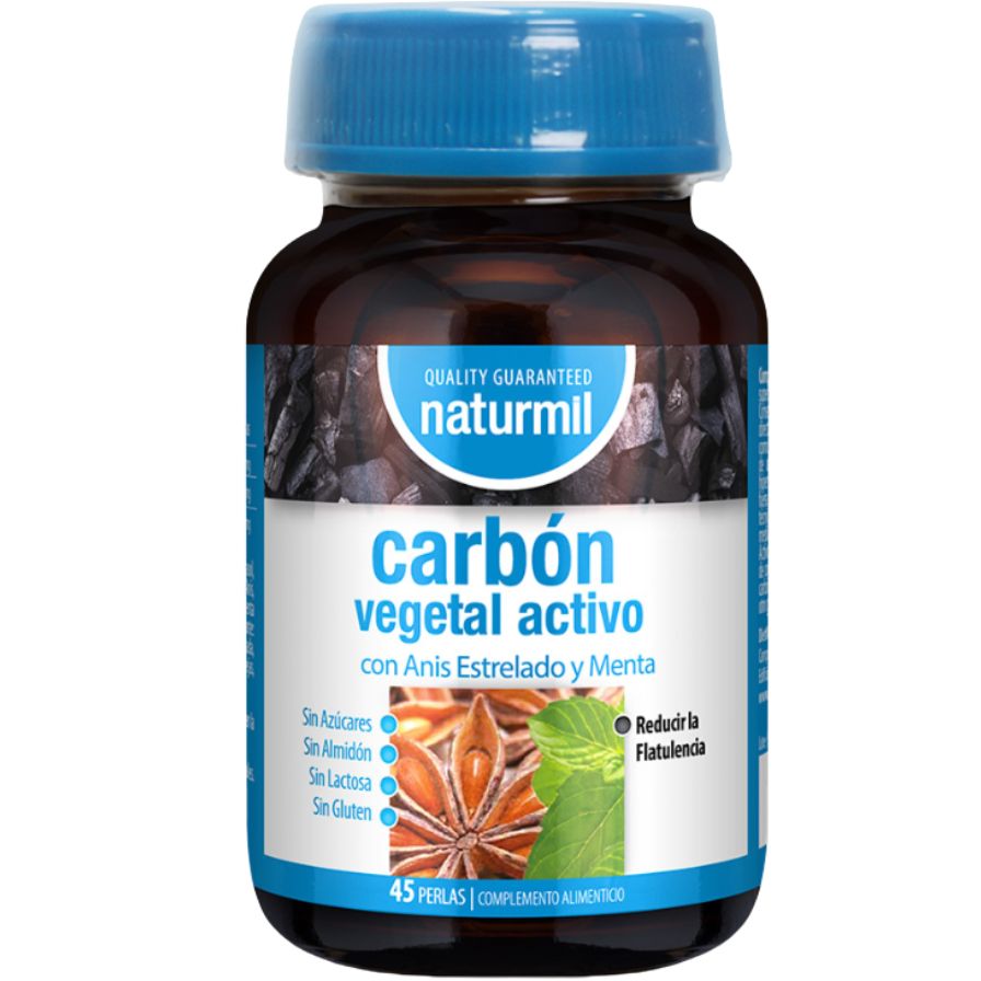 Carbon Activado Compuesto 45 Capsulas | Naturmil - Dietetica Ferrer