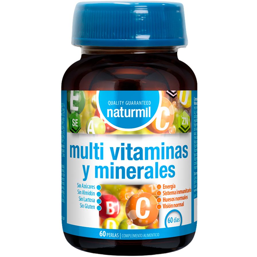 Multivitaminas & Minerales 60 Perlas | Naturmil - Dietetica Ferrer