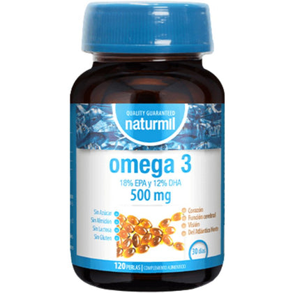 Omega 3 500mg 120 Perlas | Naturmil - Dietetica Ferrer