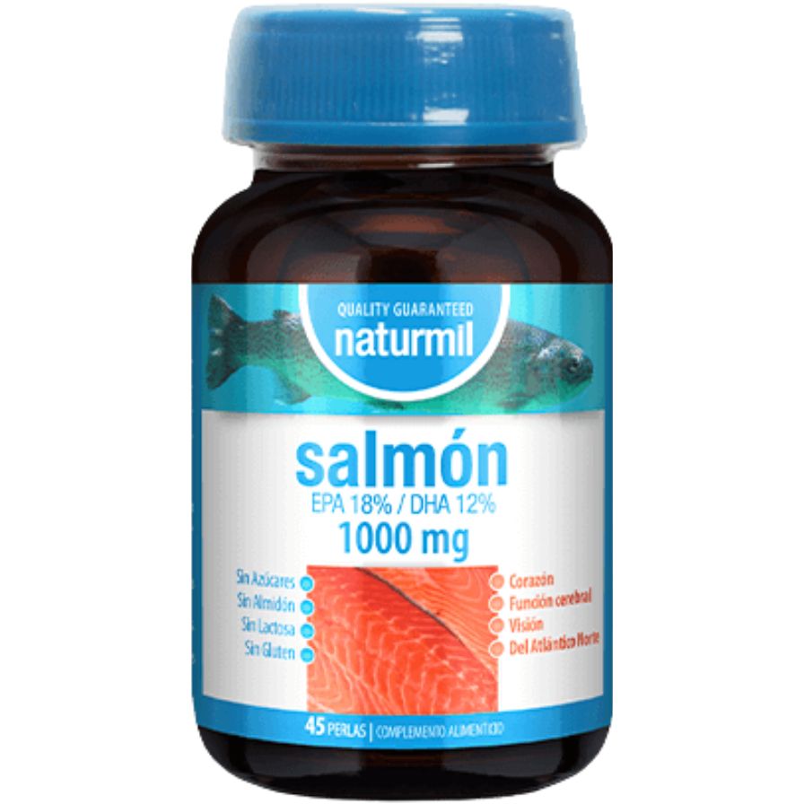 Salmon 1000mg 45 Perlas | Naturmil - Dietetica Ferrer