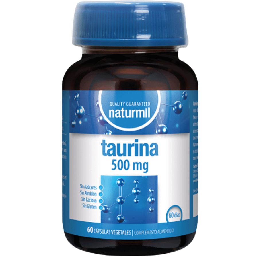 Taurina 500Mg 60 Cápsulas | Naturmil - Dietetica Ferrer