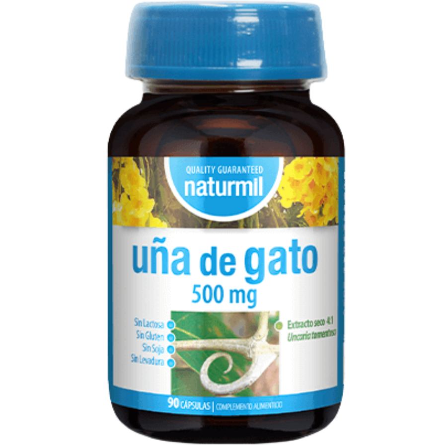 Uña de Gato 500 mg 90 Capsulas | Naturmil - Dietetica Ferrer