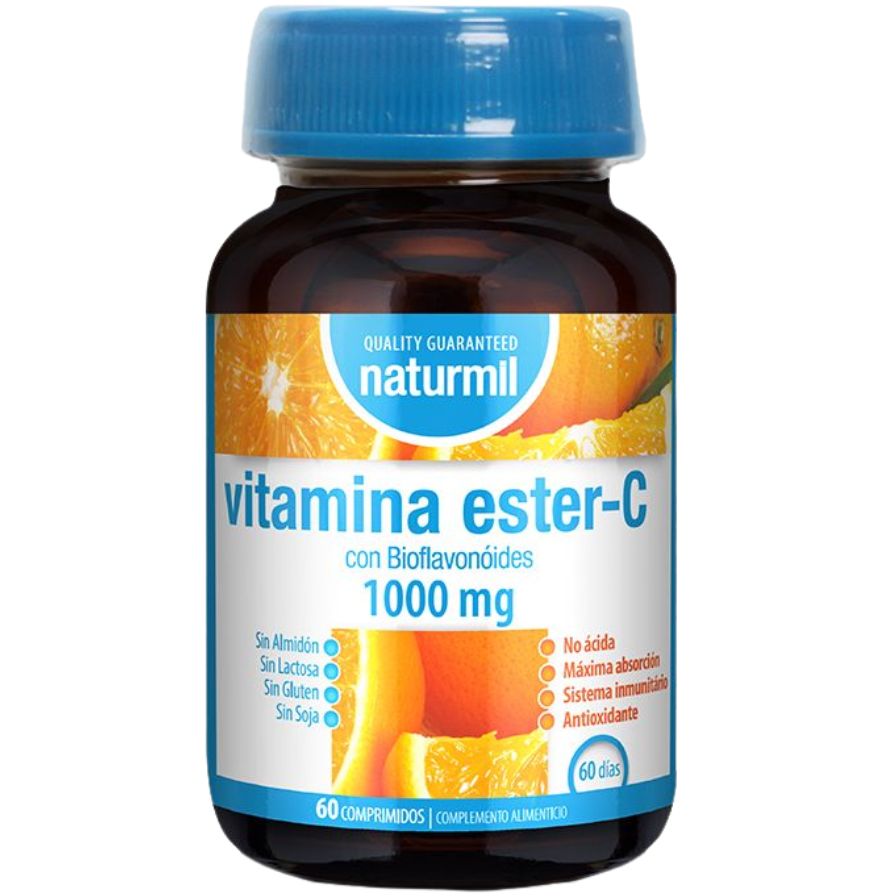 Vitamina Ester C 1000 mg 60 Comprimidos | Naturmil