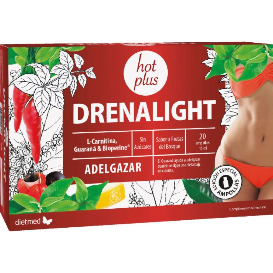 Drenalight Hot Plus 20 Ampollas | Dietmed
