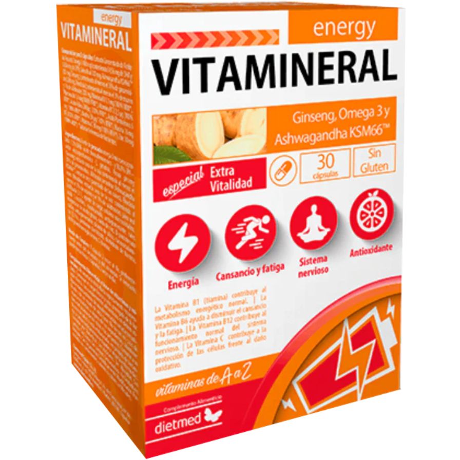 Vitamineral Energy 30 Cápsulas | Dietmed - Dietetica Ferrer