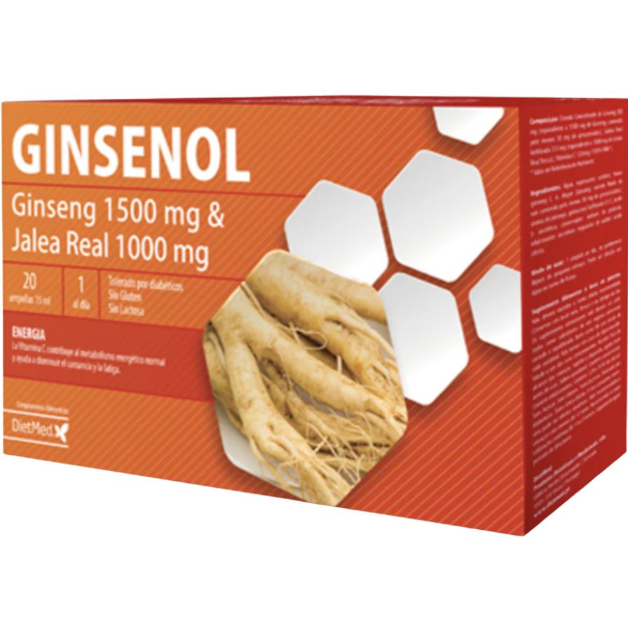Ginsenol 20 Ampollas | Dietmed - Dietetica Ferrer
