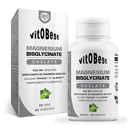 Magnesium Bisglycinate 60 cápsulas | Vitobest - Dietetica Ferrer