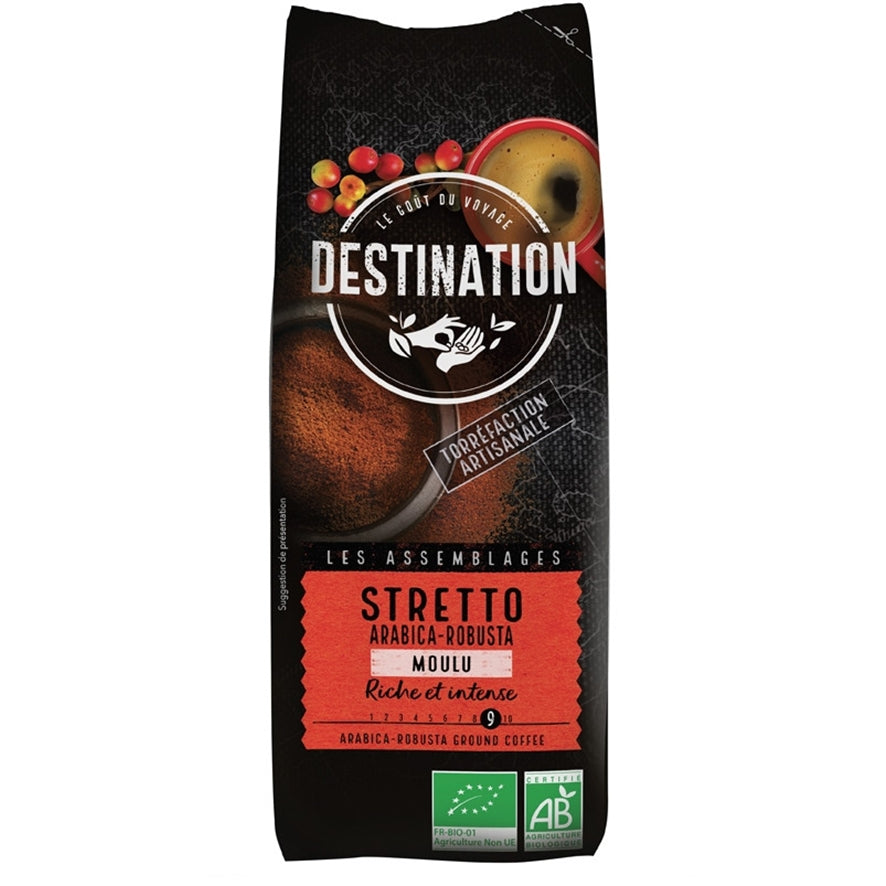 Cafe Molido Stretto Italiano Bio 250 gr | Destination
