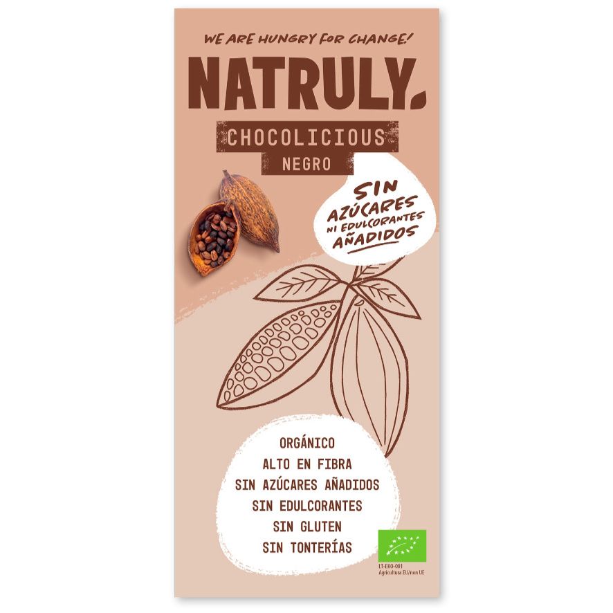 Tableta Bio Chocolate Negro 85 Gr | Natruly