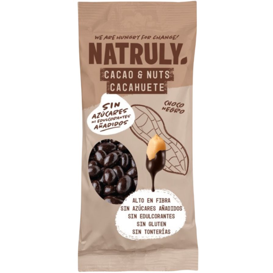 Cacao Nuts Chocolate Negro 50 Gr | Natruly