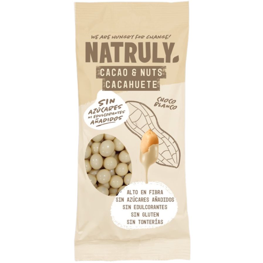 Cacao Nuts Chocolate Blanco 50 Gr | Natruly