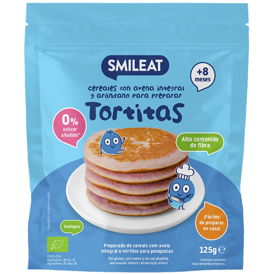 Mix Tortitas Avena Integral Y Arándanos Bio 125 Gr | Smileat