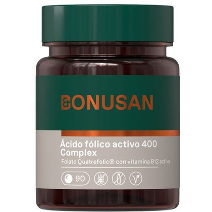 Acido Folico Activo Plus 90 Tabletas | Bonusan - Dietetica Ferrer