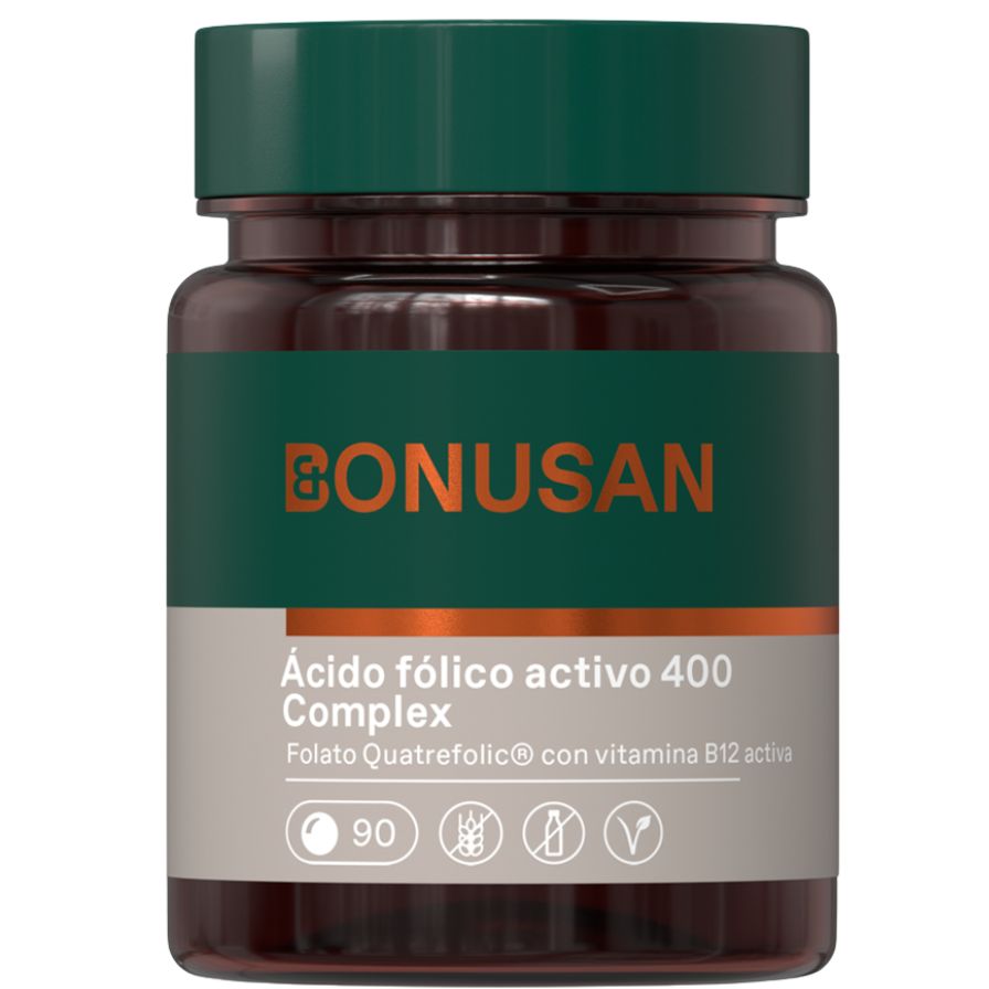 Acido Folico Activo Plus 90 Tabletas | Bonusan - Dietetica Ferrer