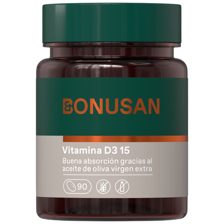 Vitamina D3 15 mcg 600 UI 90 Capsulas | Bonusan - Dietetica Ferrer