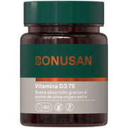 Vitamina D3 75 mcg 3000 UI 60 Capsulas | Bonusan - Dietetica Ferrer