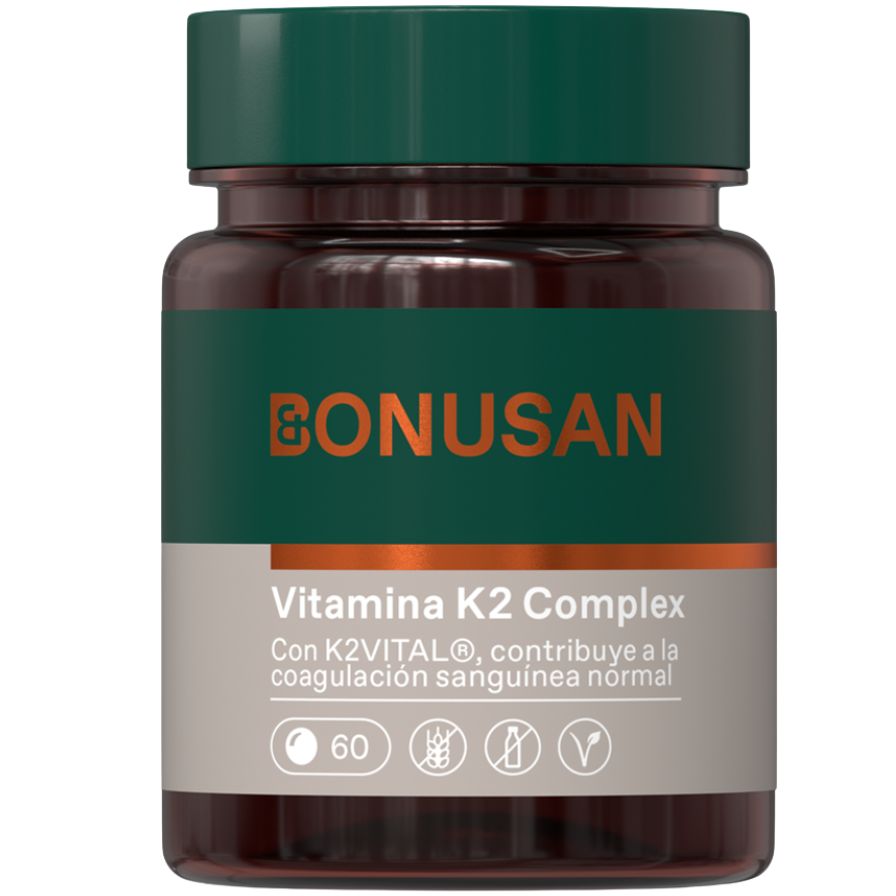 Vitamina K2 100 mcg Plus 60 Comprimidos | Bonusan - Dietetica Ferrer