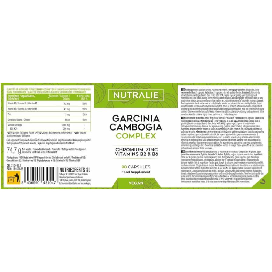 Garcinia Cambogia 90 cápsulas | Nutralie - Dietetica Ferrer