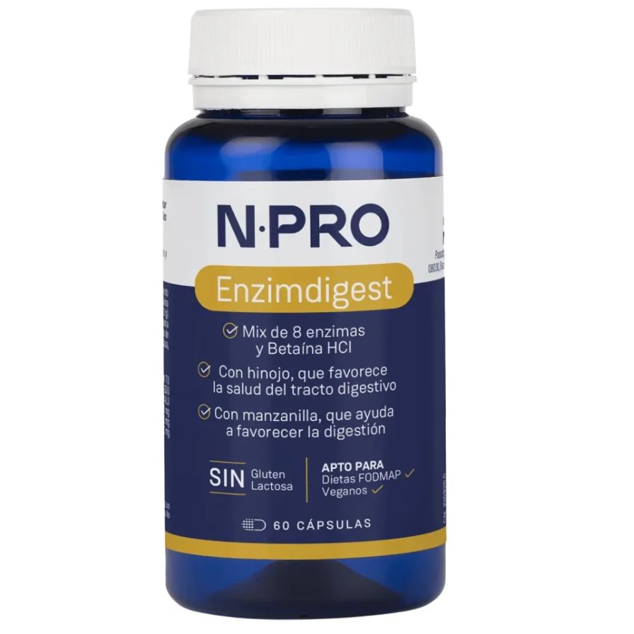 Enzimdigest 60 Cápsulas | NPRO - Dietetica Ferrer