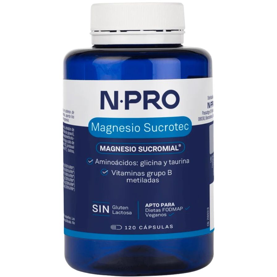 Magnesio Sucrotec 120 Cápsulas | NPRO - Dietetica Ferrer