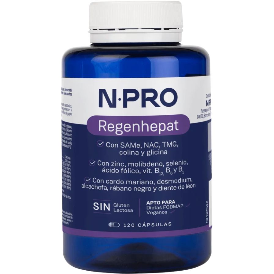 Regenhepat 120 Cacápsulas | NPRO - Dietetica Ferrer