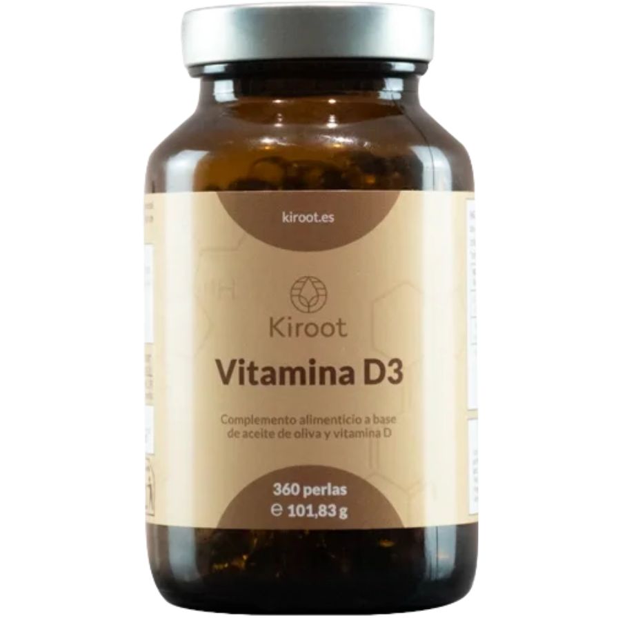 Vitamina D3 360 perlas | Kiroot - Dietetica Ferrer