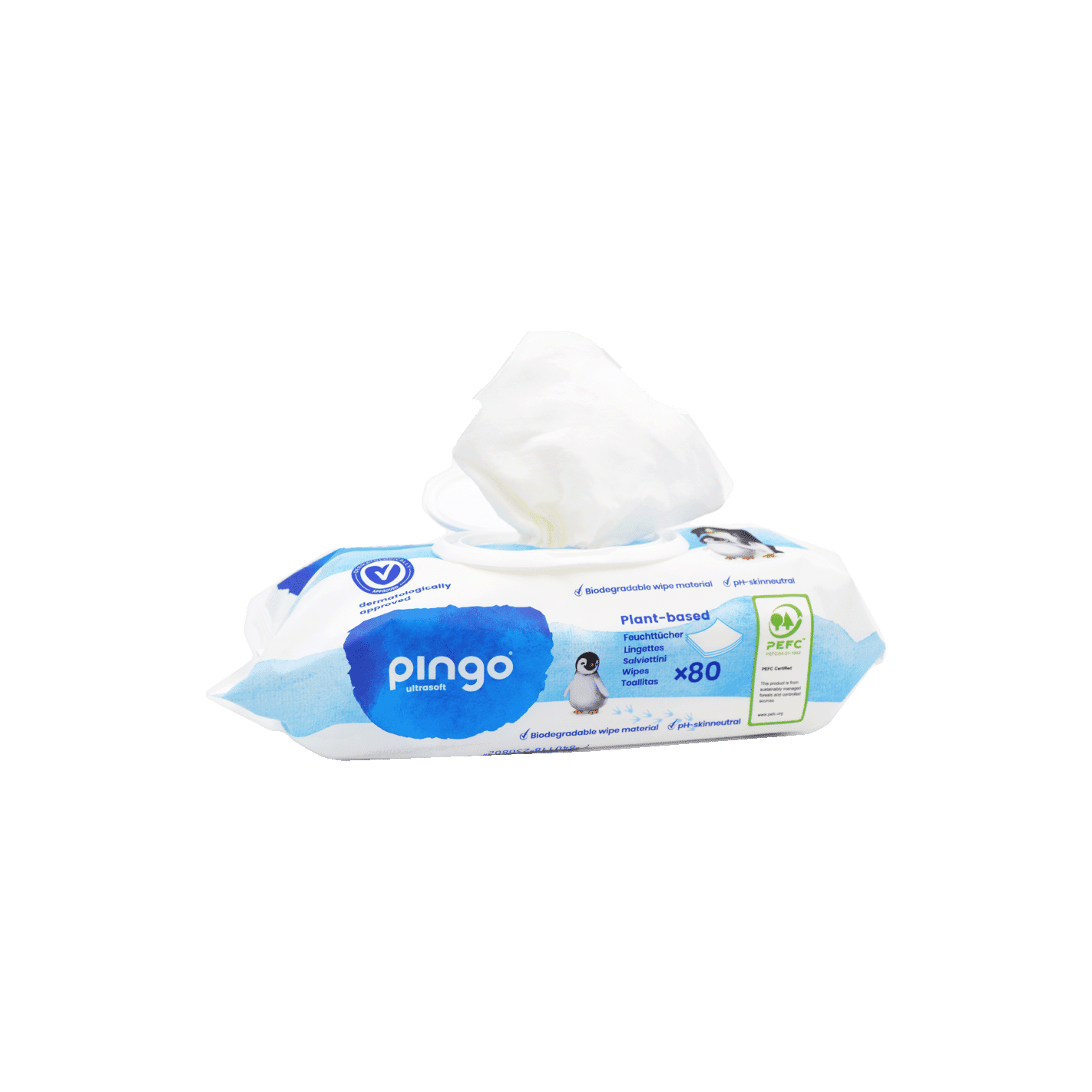 Toallitas Humedas Bebe Bio 80 Uds | Pingo - Dietetica Ferrer